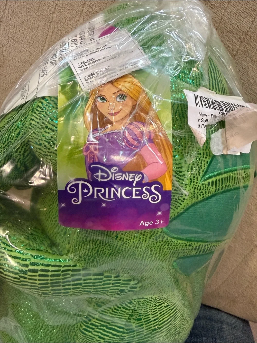 Pascal Disney Green Plush Chameleon Habitat Toy